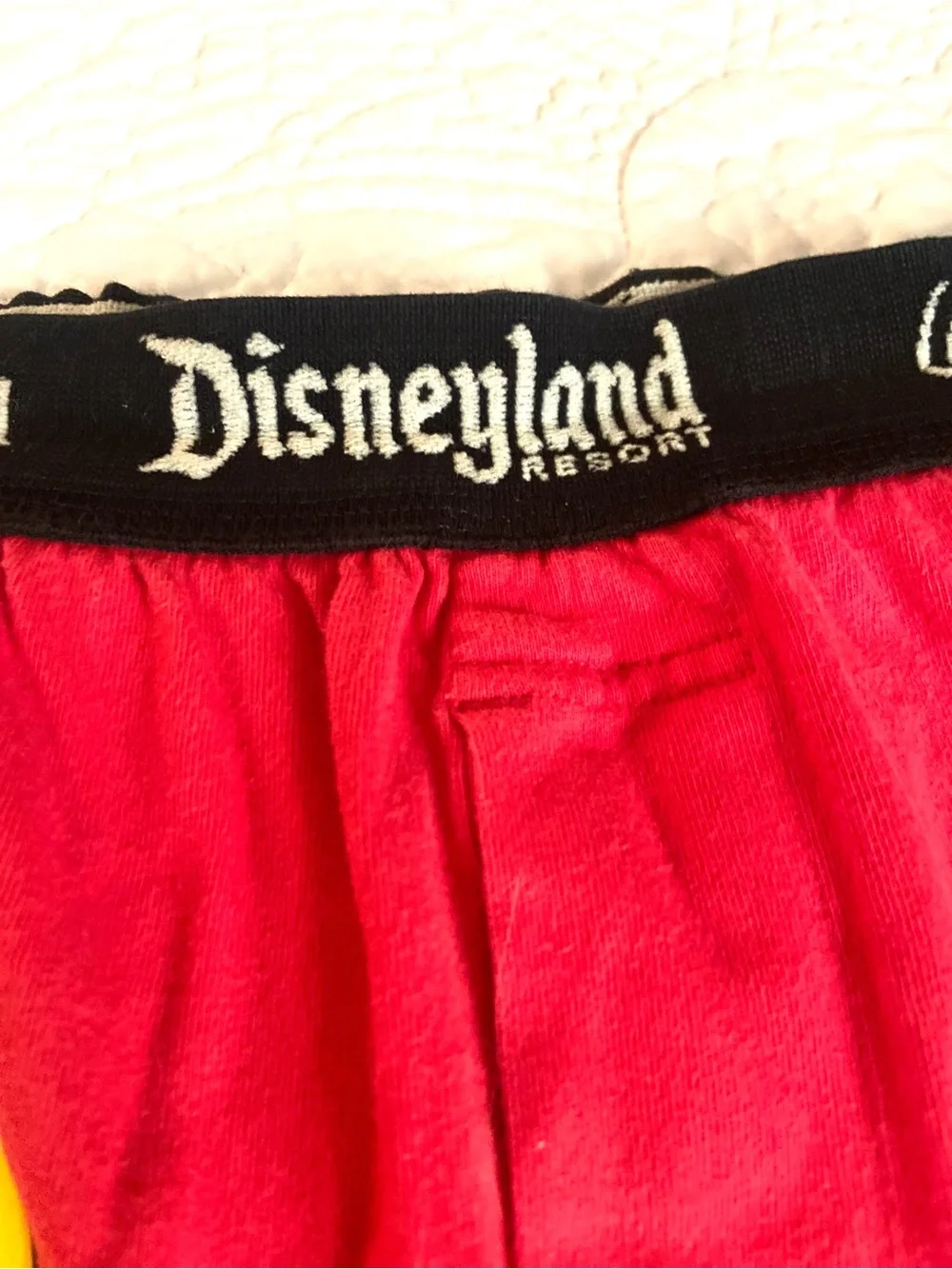 Mickey Mouse XL 2 Pair Lounge Sleep Pajama Red Boxer Style Shorts